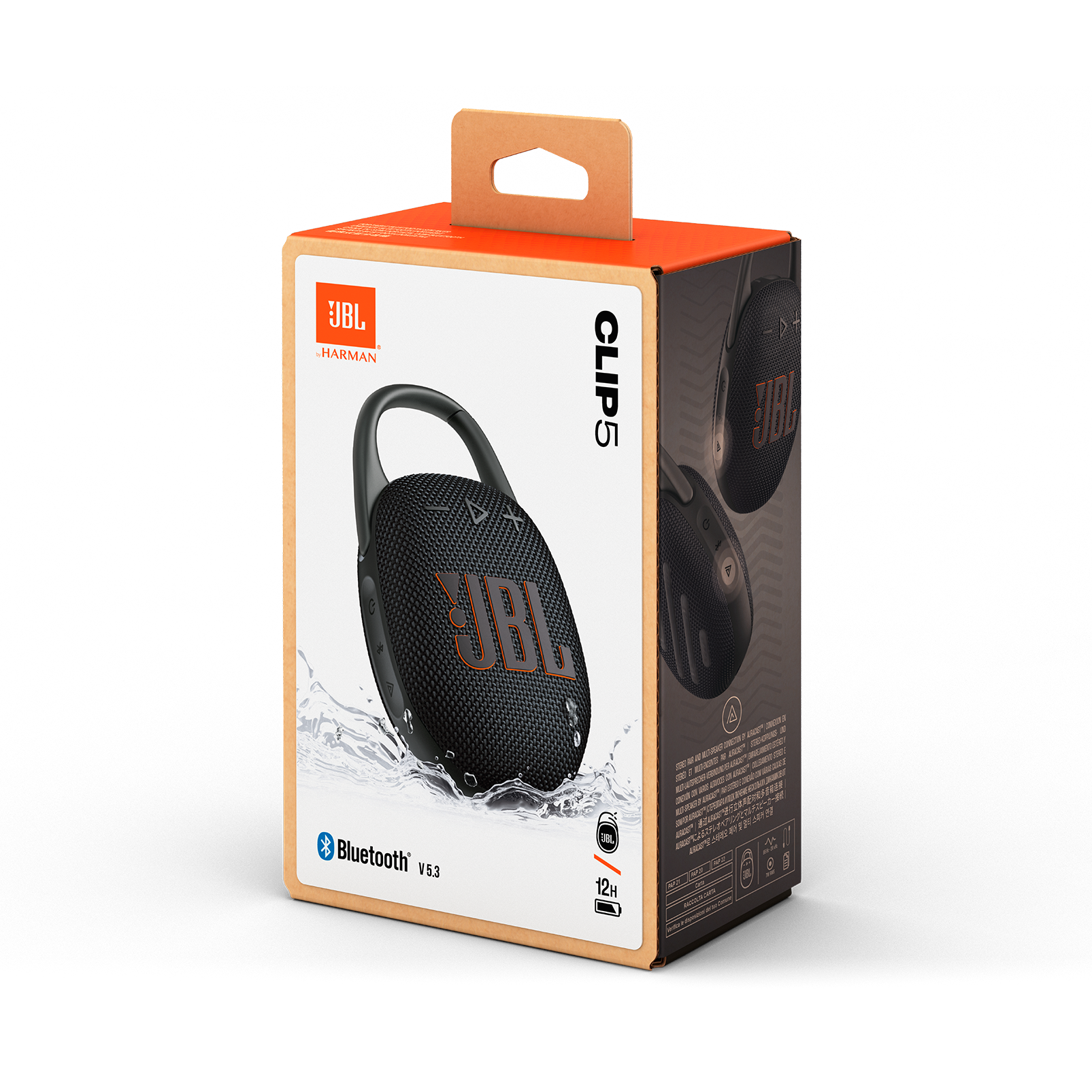JBL Clip 5 - Black - Ultra-portable waterproof speaker - Detailshot 15