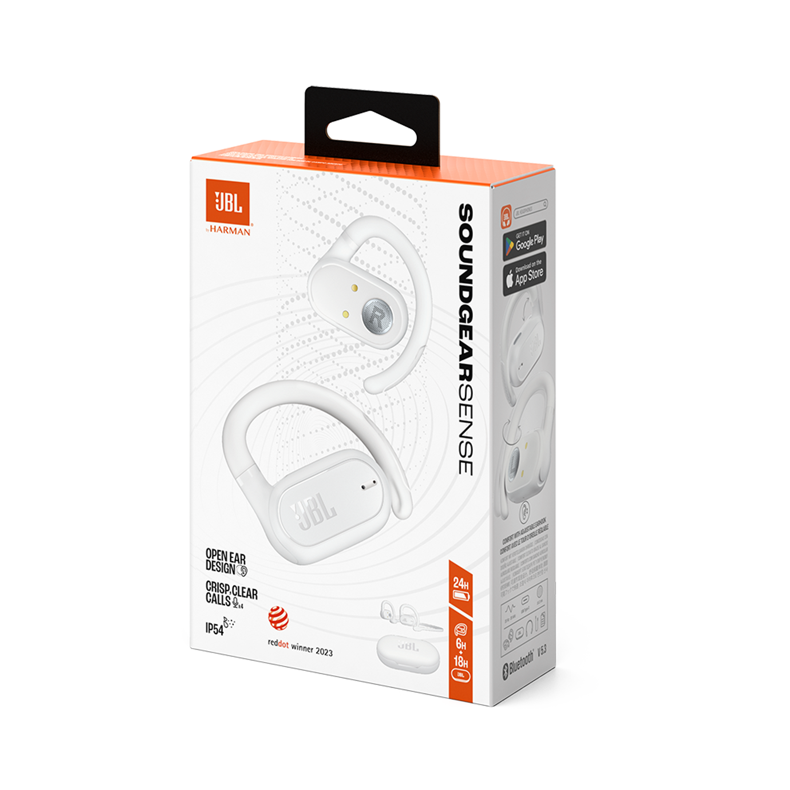 JBL Soundgear Sense - White - True wireless open-ear headphones - Detailshot 11