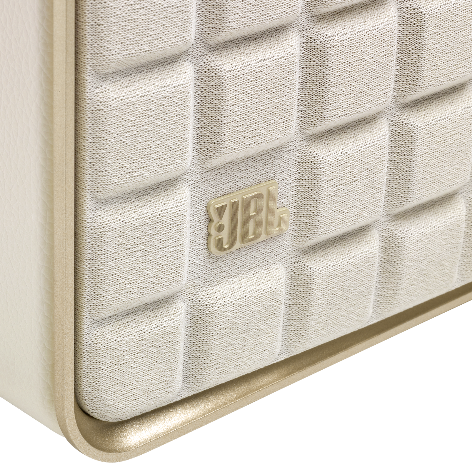 JBL Authentics 300 - White - Portable smart home speaker with Wi-Fi, Bluetooth and voice assistants with retro design. - Detailshot 2