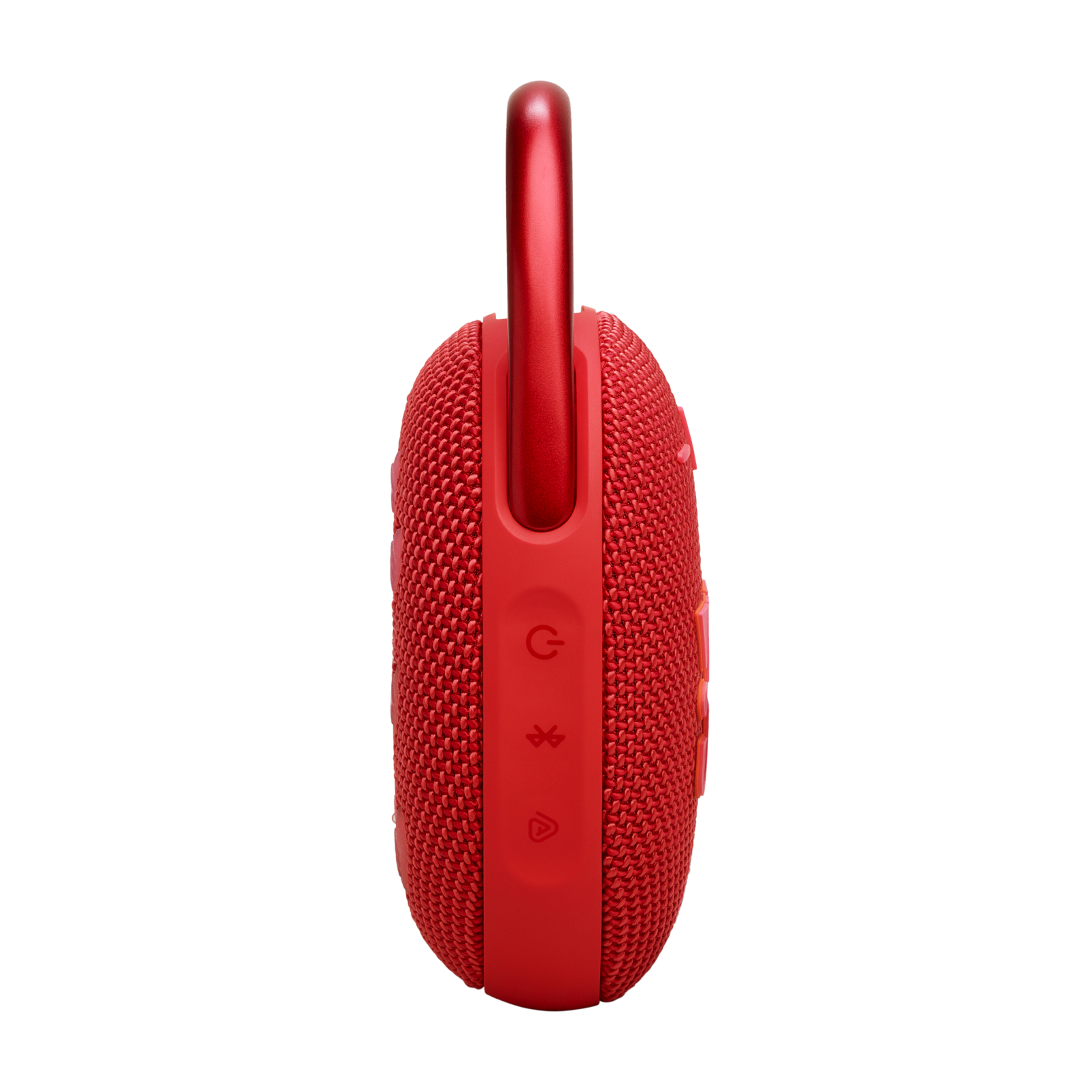 JBL Clip 5 - Red - Ultra-portable waterproof speaker - Left