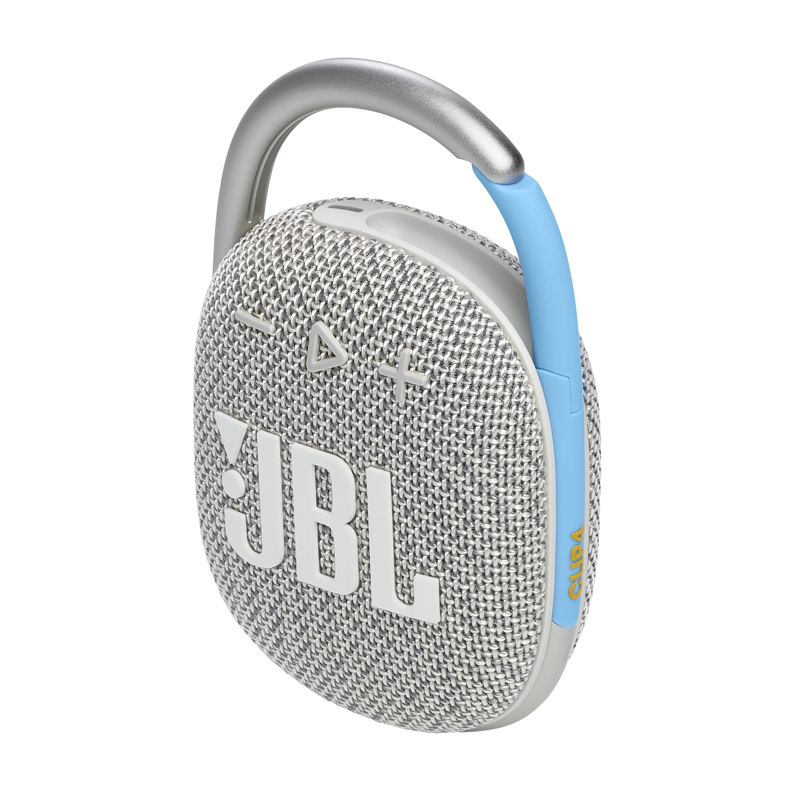 JBL Clip 4 Eco - White - Ultra-portable Waterproof Speaker - Detailshot 1