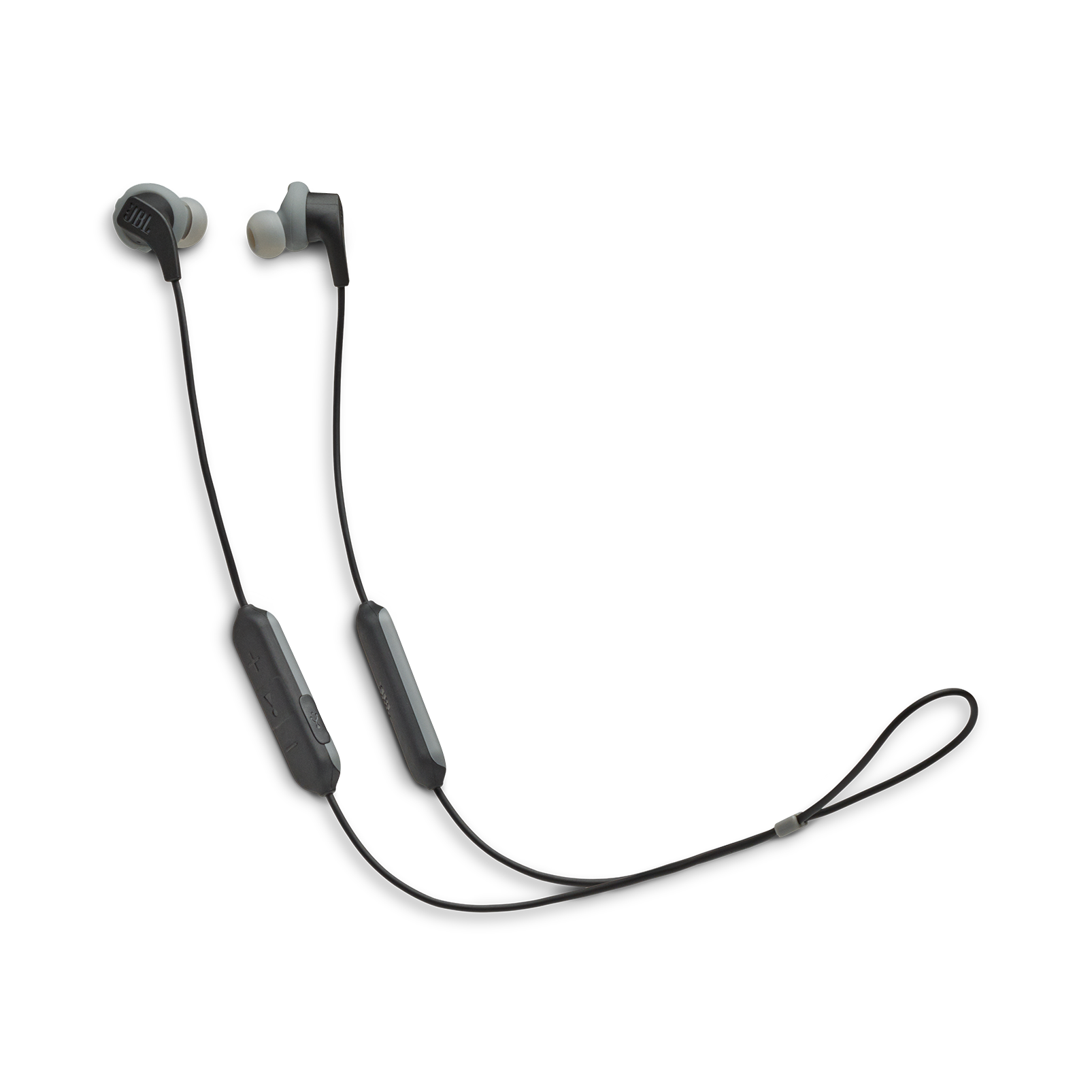 JBL Endurance RUNBT - Black - Sweatproof Wireless In-Ear Sport Headphones - Hero