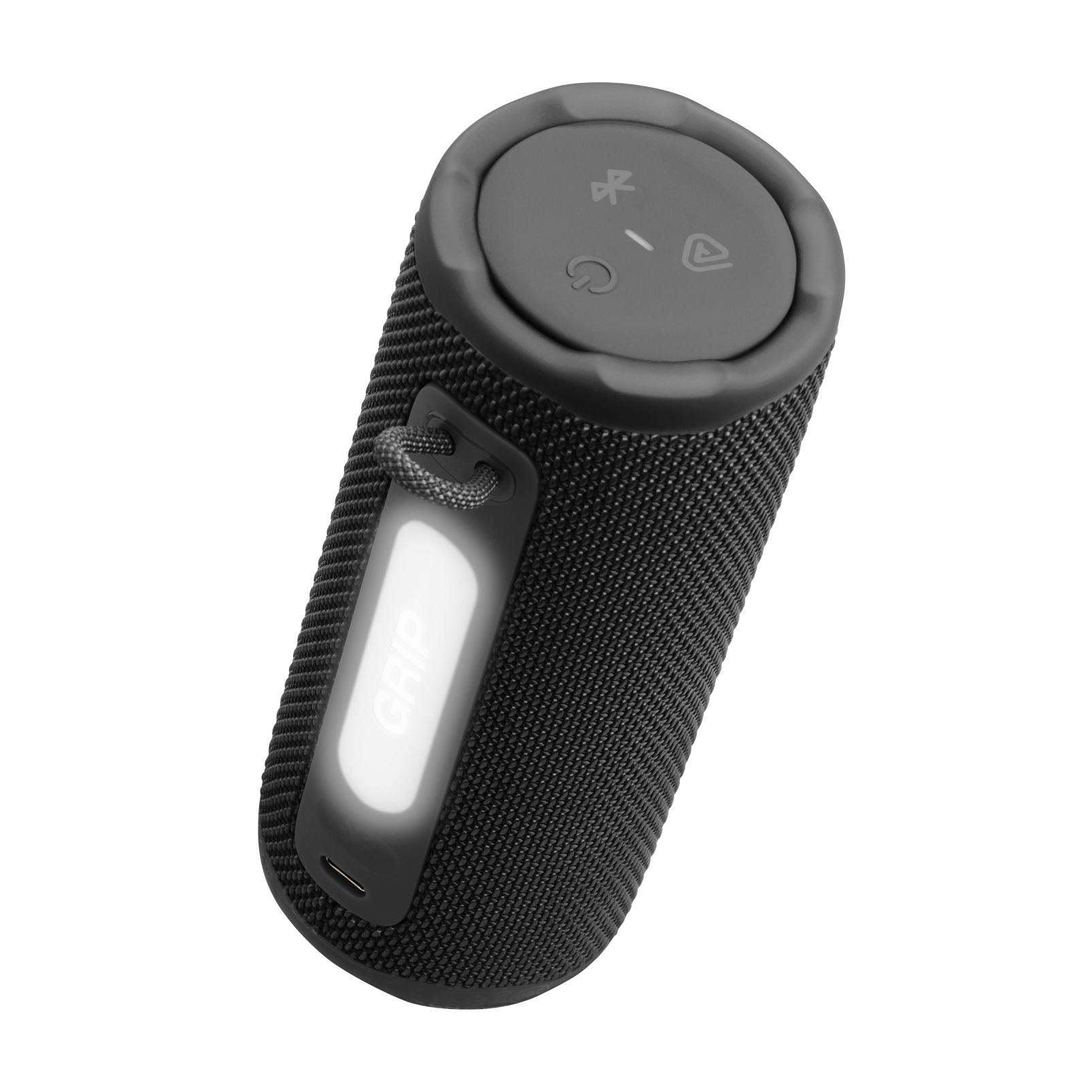 JBL Grip - Black - Compact Bluetooth speaker with bold JBL Pro Sound and ambient light - Detailshot 1