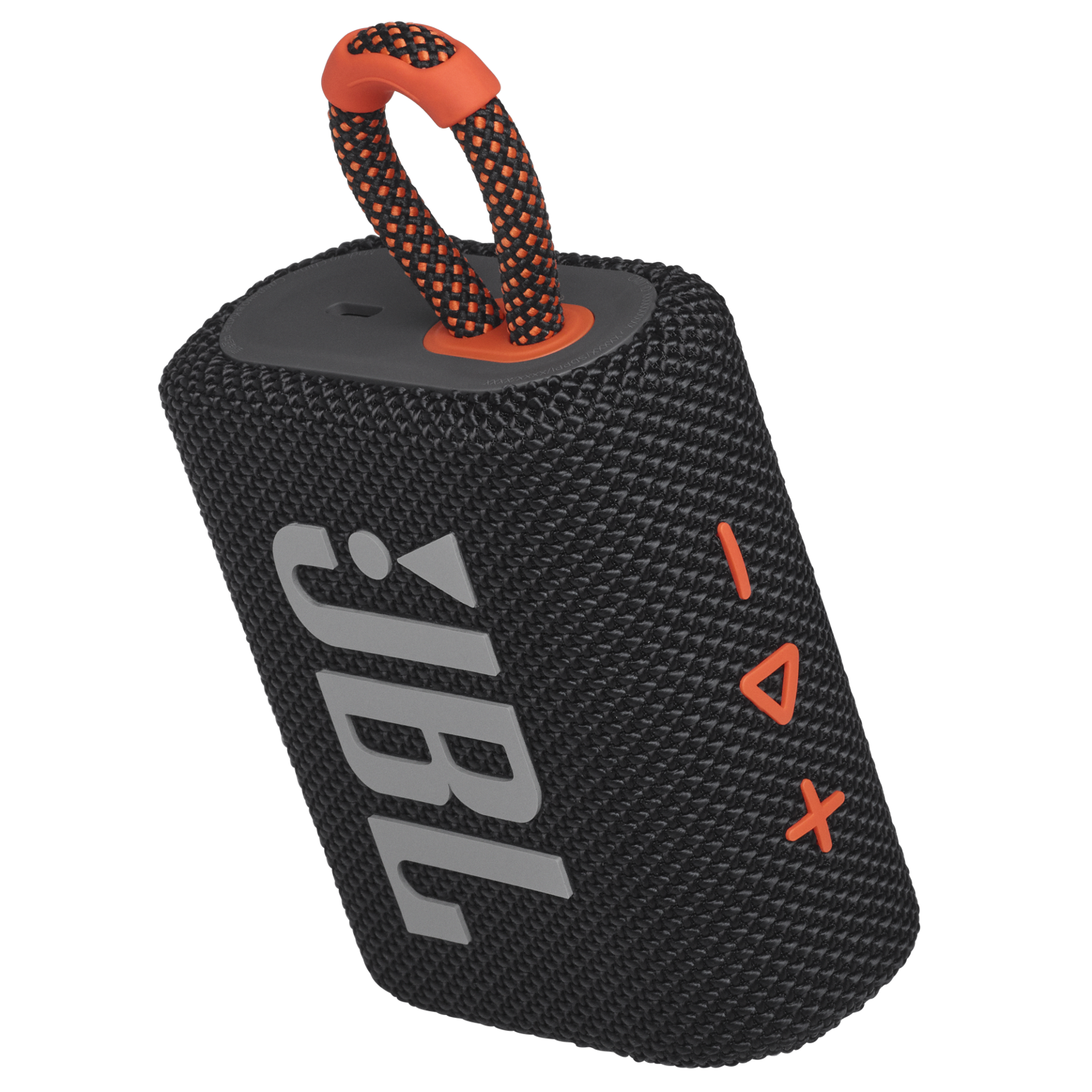 JBL Go 3 - Black / Orange - Portable Waterproof Speaker - Detailshot 2