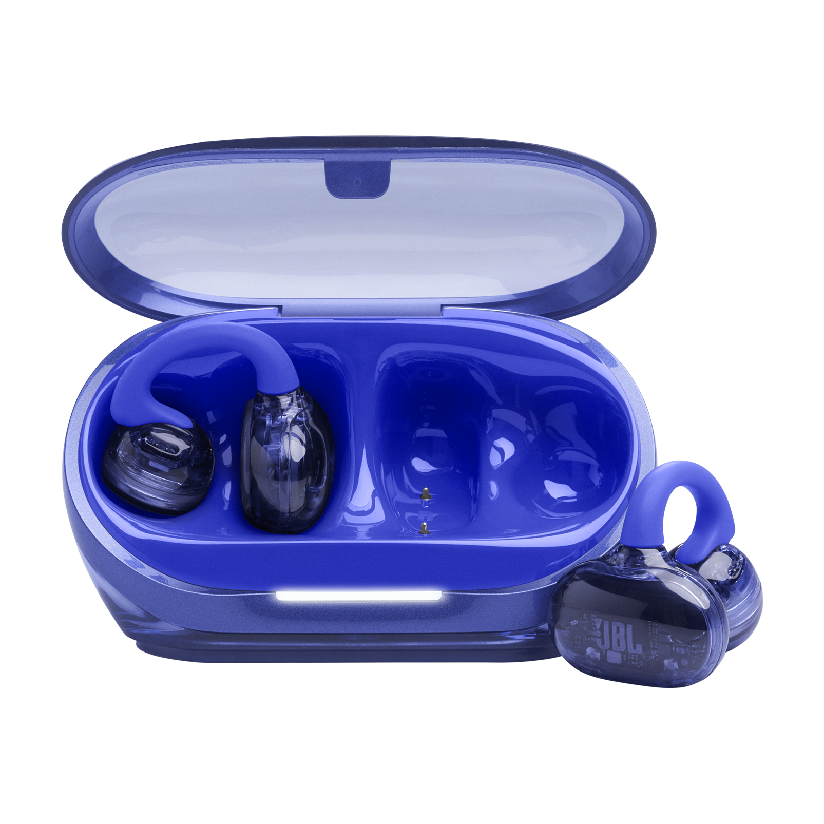 JBL Soundgear Clips - Blue - True wireless open-ear headphones - Hero