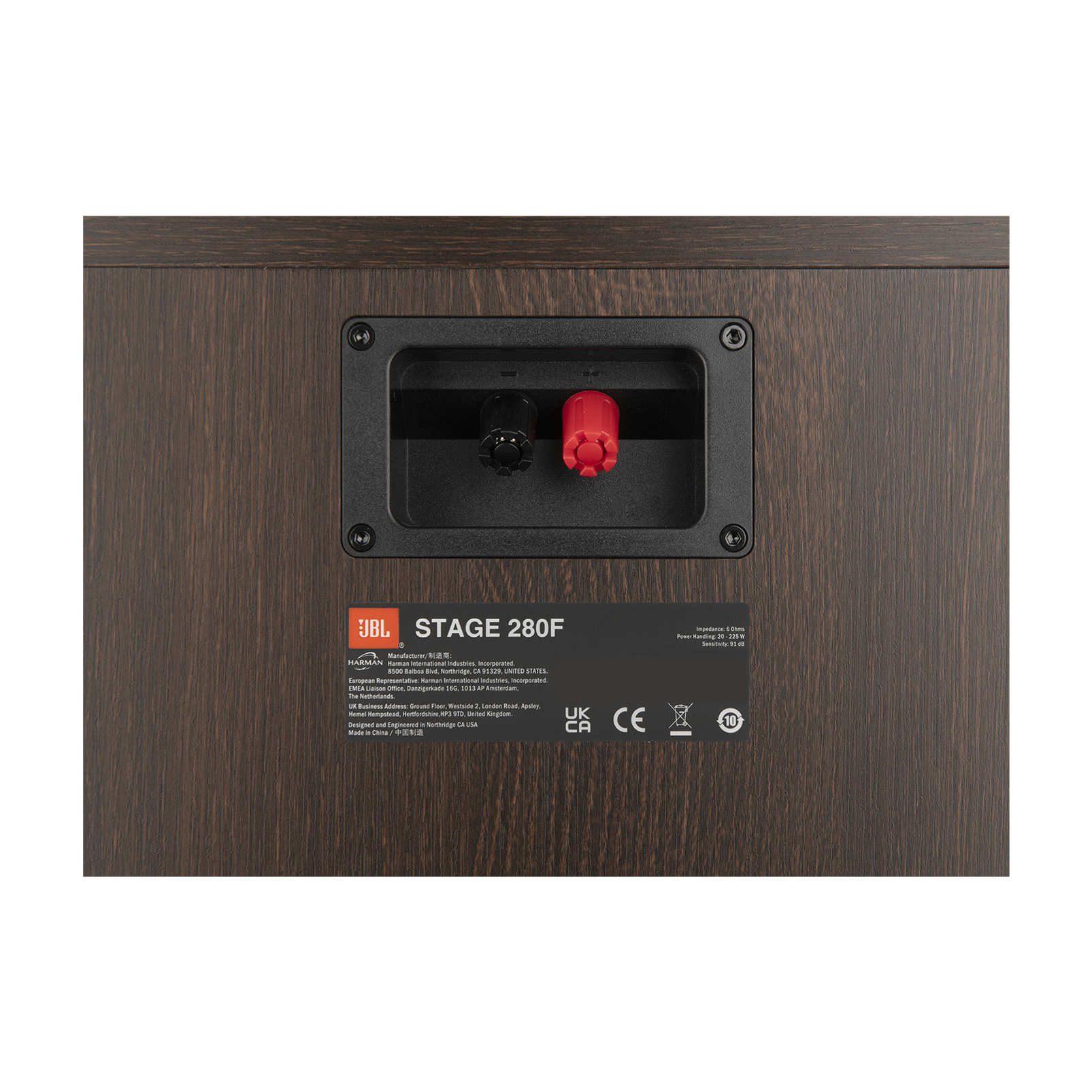 Stage 280F - Espresso - 2.5-Way Dual 8-inch (200mm) Floorstanding Loudspeaker - Detailshot 9