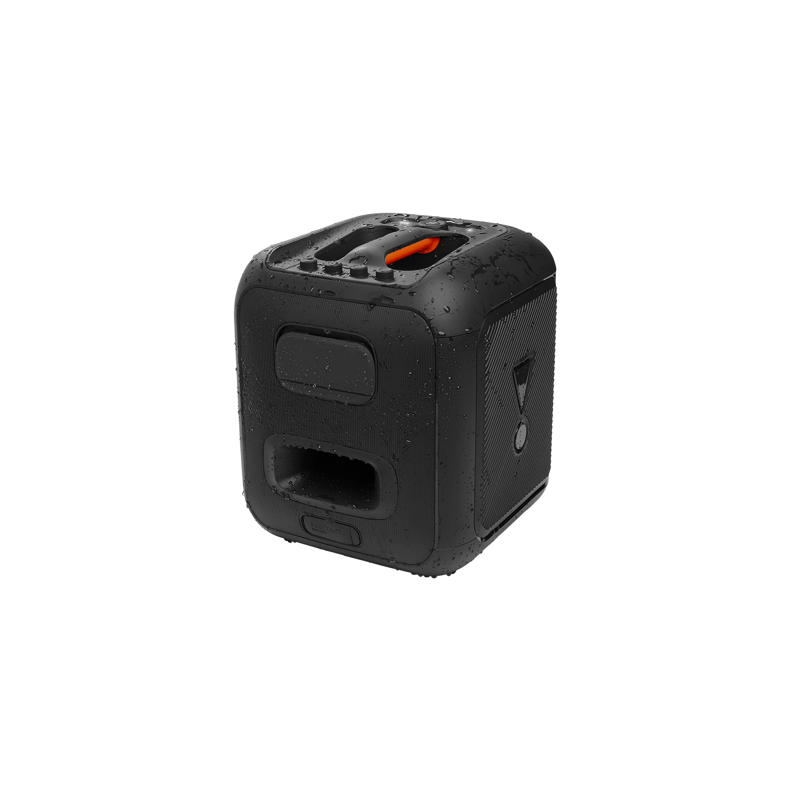 JBL PartyBox Encore - Black - Portable party speaker with 100W powerful sound, built-in dynamic light show, included digital wireless mics, and splash proof design. - Detailshot 4
