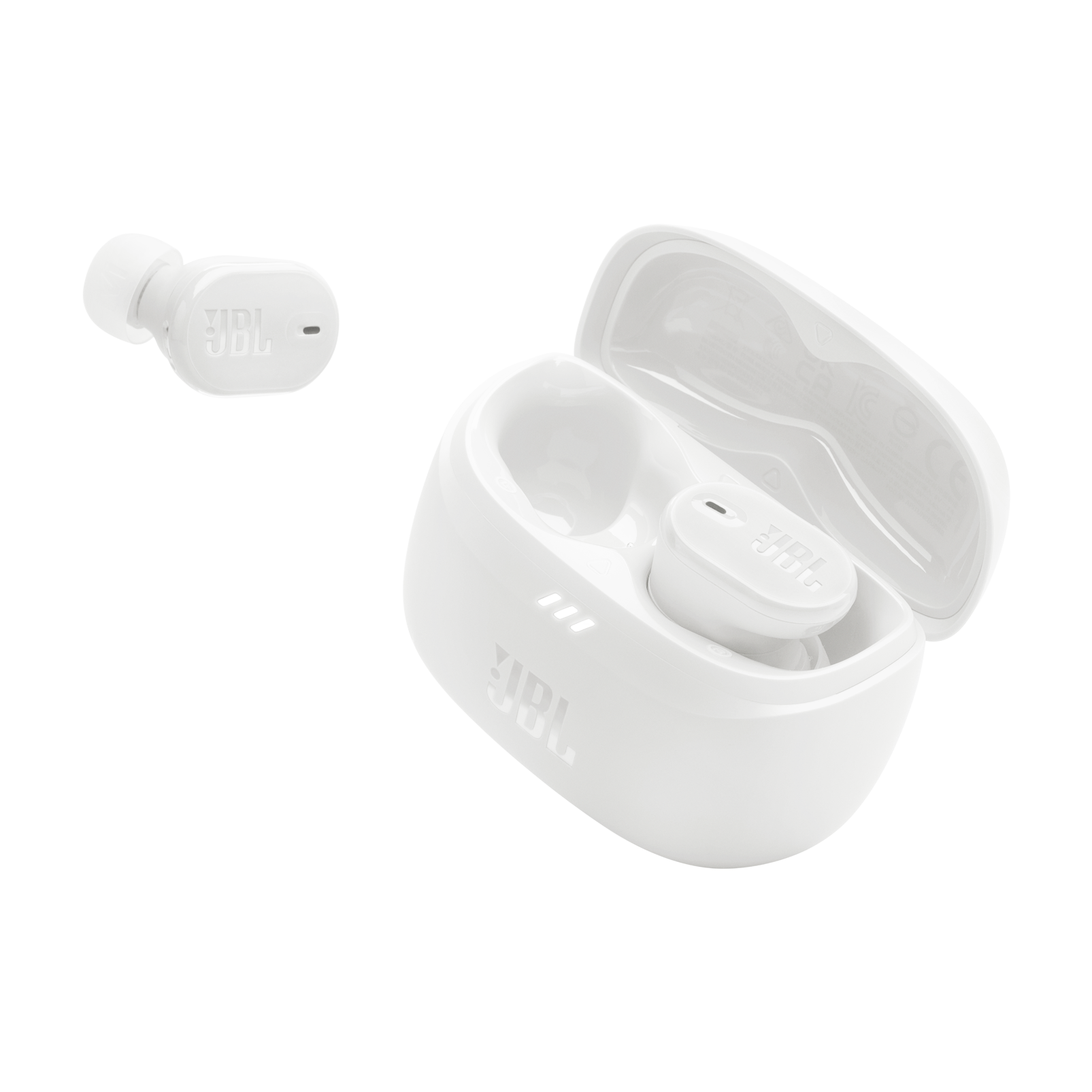 JBL Tune Buds 2 - White - True Wireless Noise Cancelling Earbuds - Detailshot 2