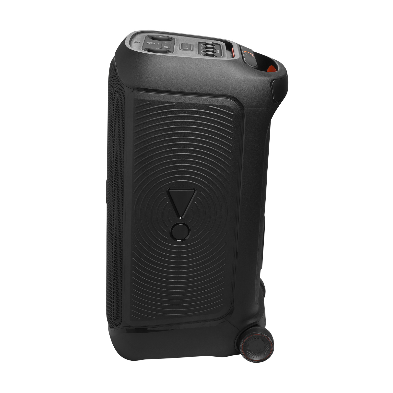 JBL PartyBox Stage 320 - Black - Portable party speaker with wheels - Left