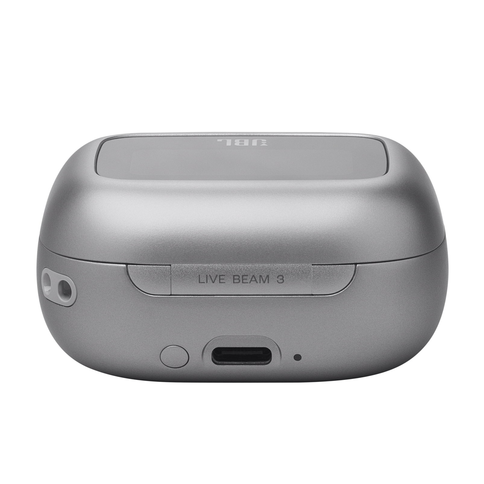 JBL Live Beam 3 - Silver - True wireless noise-cancelling closed-stick earbuds - Detailshot 4