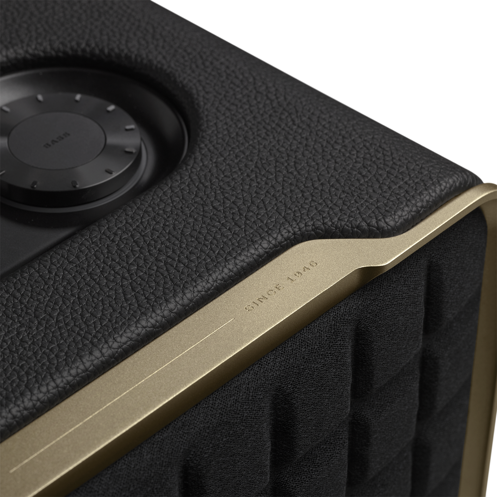 JBL Authentics 200 - Black - Smart home speaker with Wi-Fi, Bluetooth and Voice Assistants with retro design - Detailshot 4
