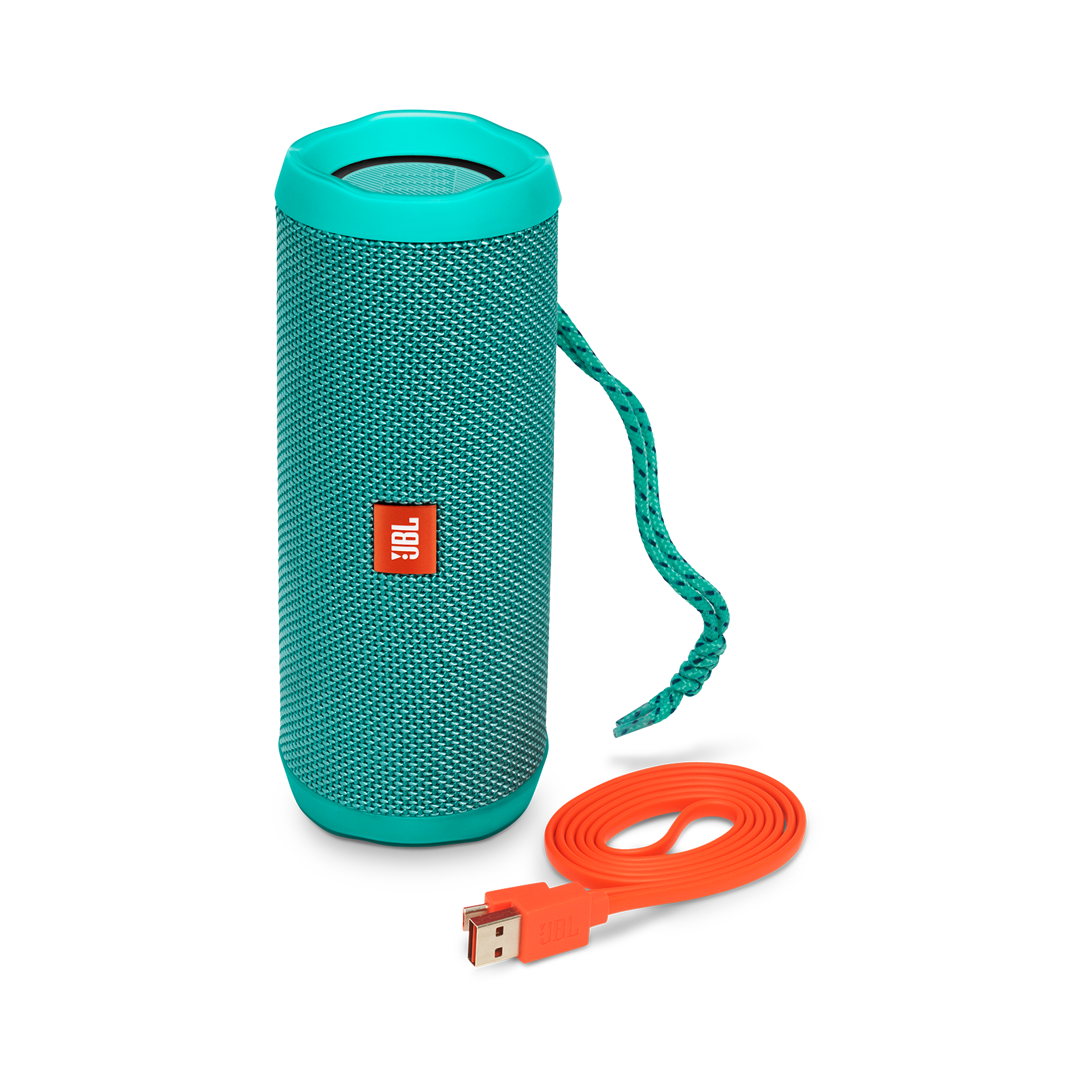 JBL Flip 4 - Teal - A full-featured waterproof portable Bluetooth speaker with surprisingly powerful sound. - Detailshot 1