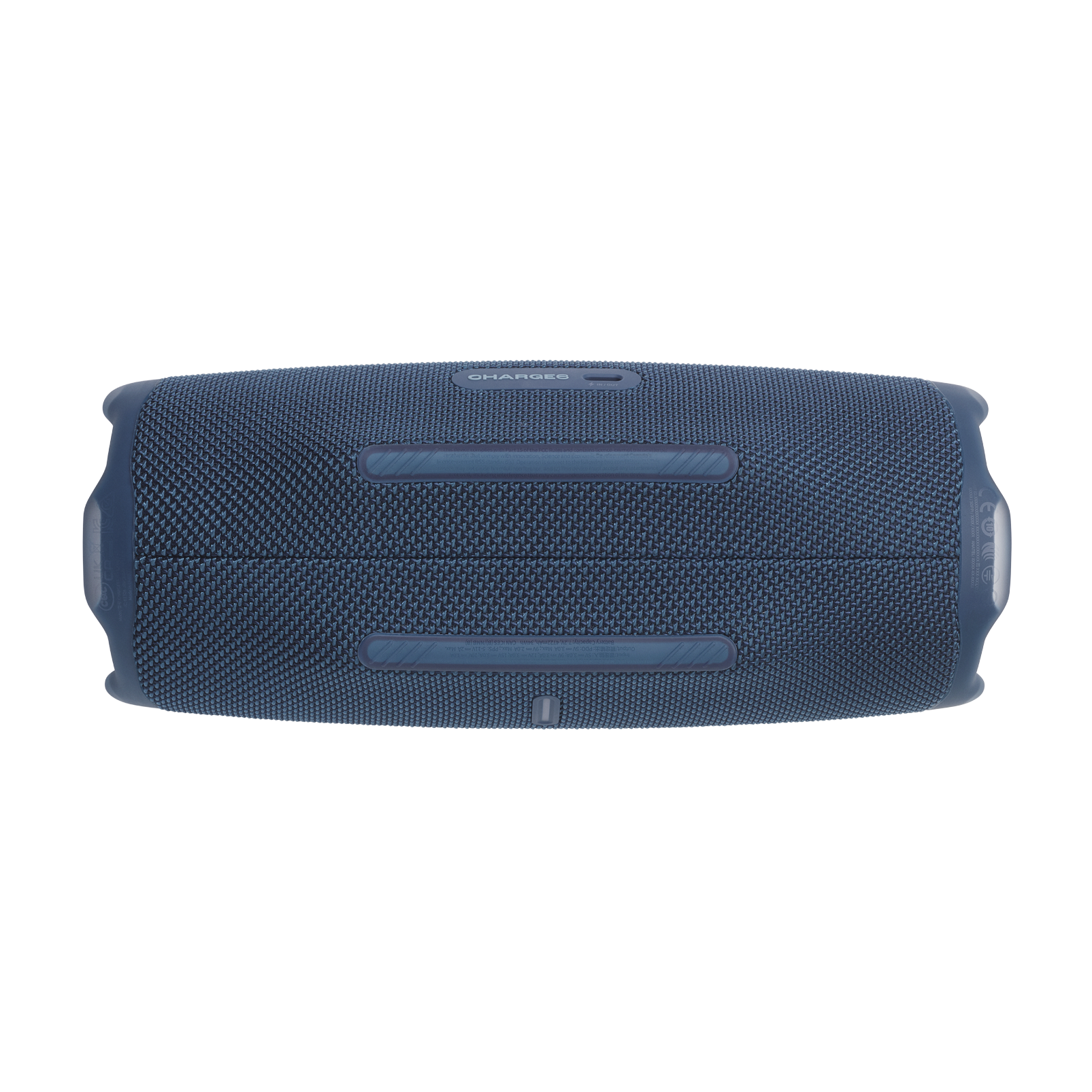 JBL Charge 6 - Blue - Portable waterproof and drop-proof Bluetooth speaker - Bottom