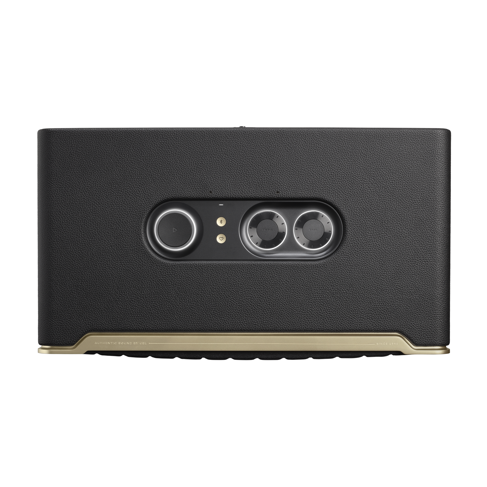 JBL Authentics 500 - Black - Hi-fidelity smart home speaker with Wi-Fi, Bluetooth and Voice Assistants with retro design. - Top