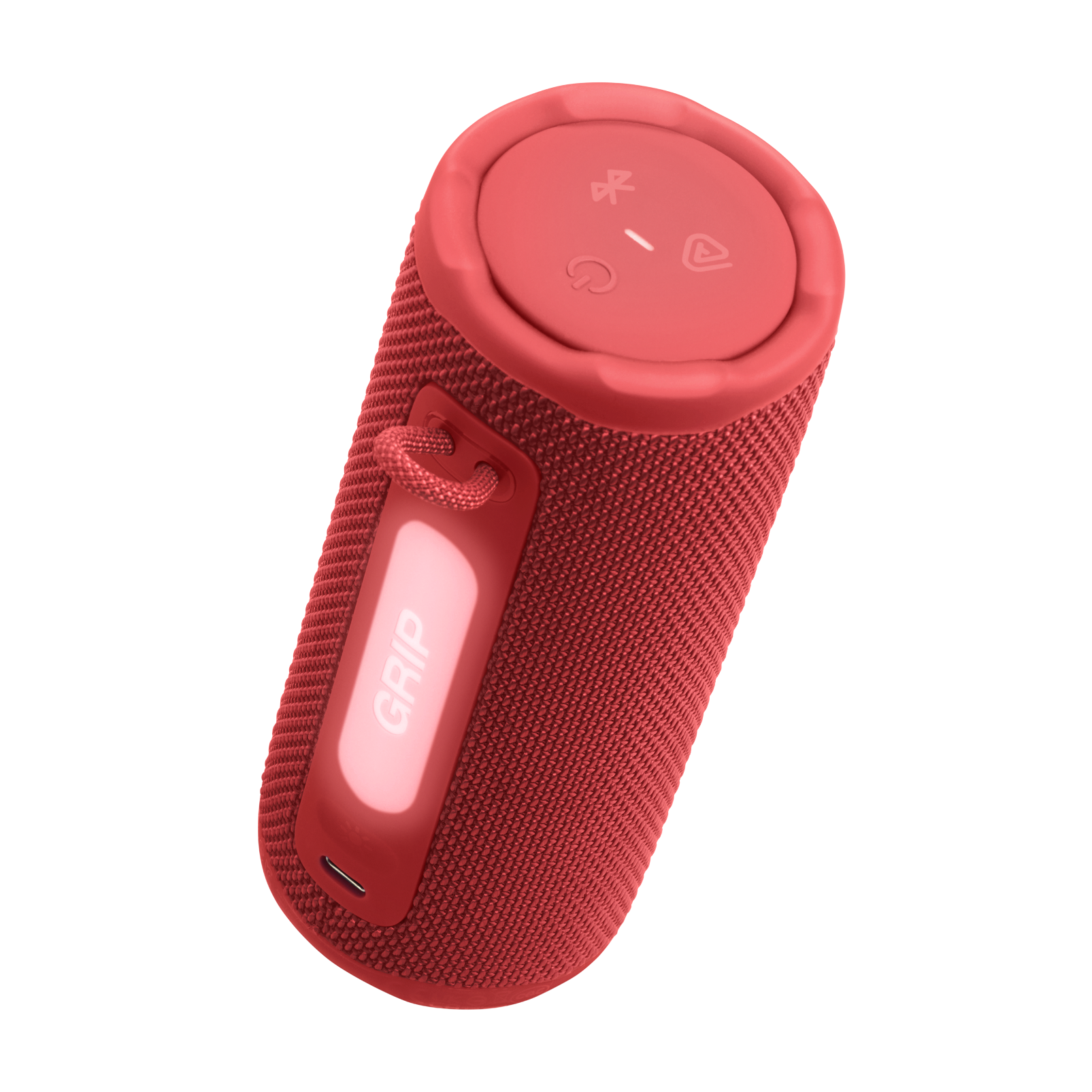 JBL Grip - Red - Compact Bluetooth speaker with bold JBL Pro Sound and ambient light - Detailshot 1