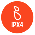 IPX4 Splash proof