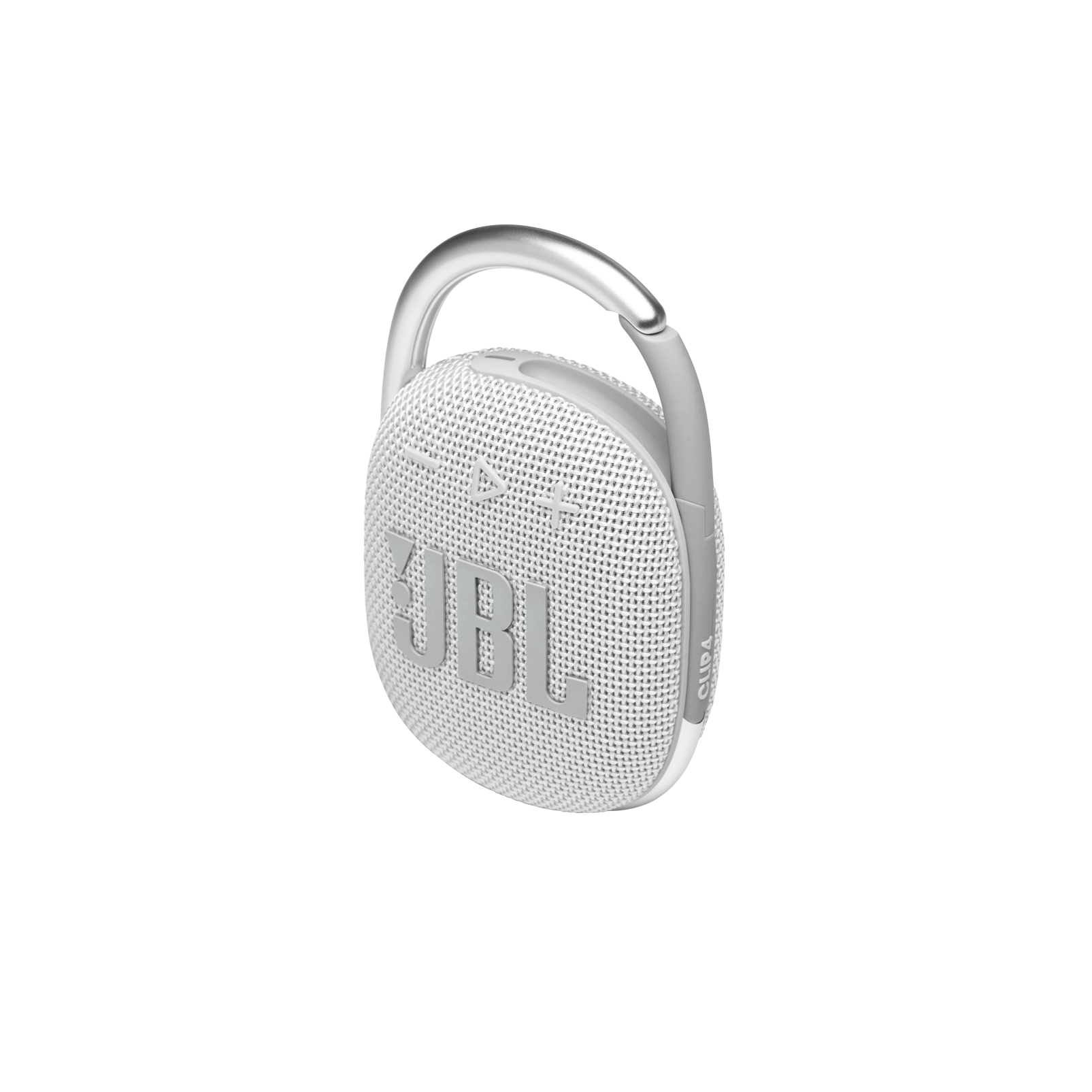 JBL Clip 4 - White - Ultra-portable Waterproof Speaker - Detailshot 2