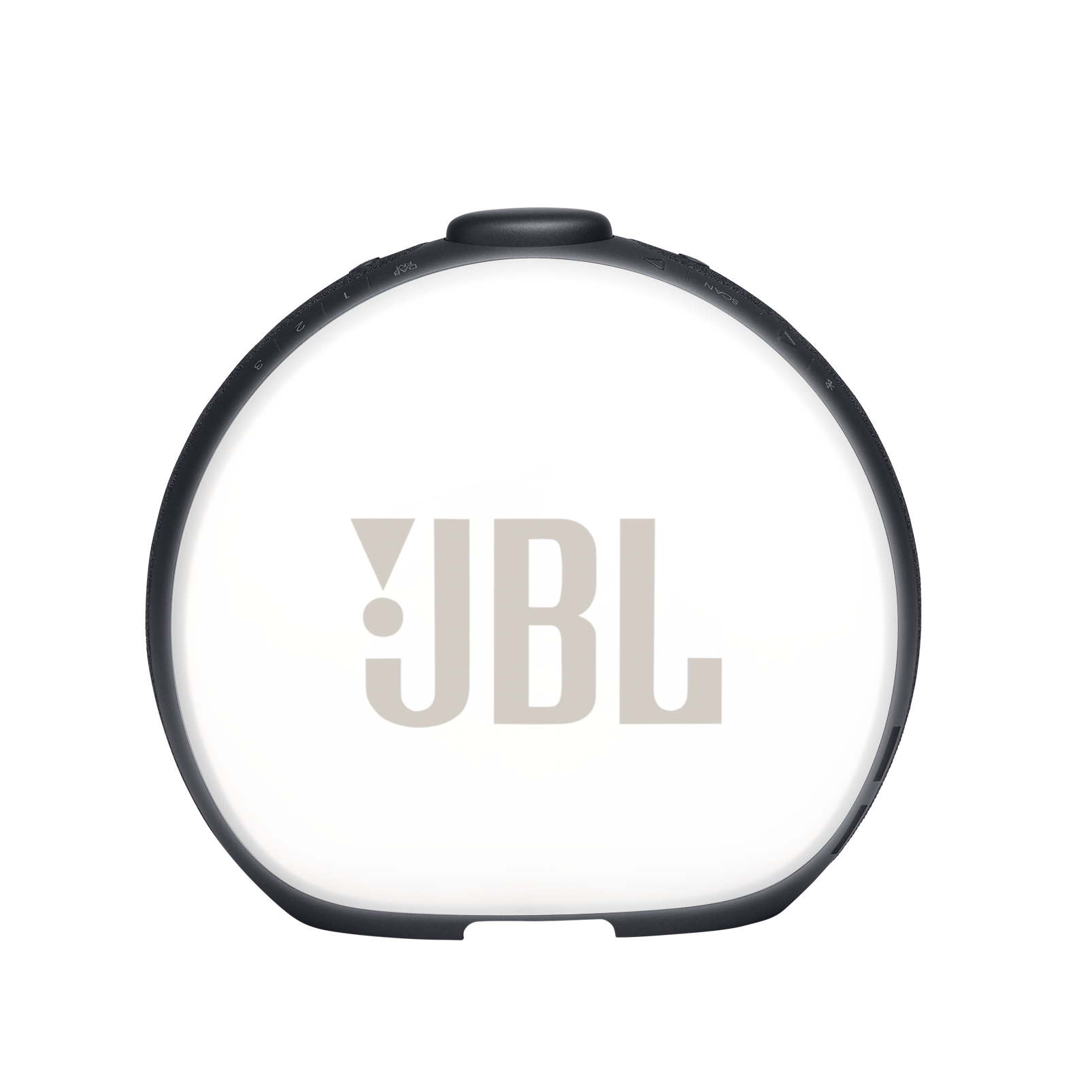 JBL Horizon 2 FM - Black - Bluetooth clock radio speaker with FM - Back