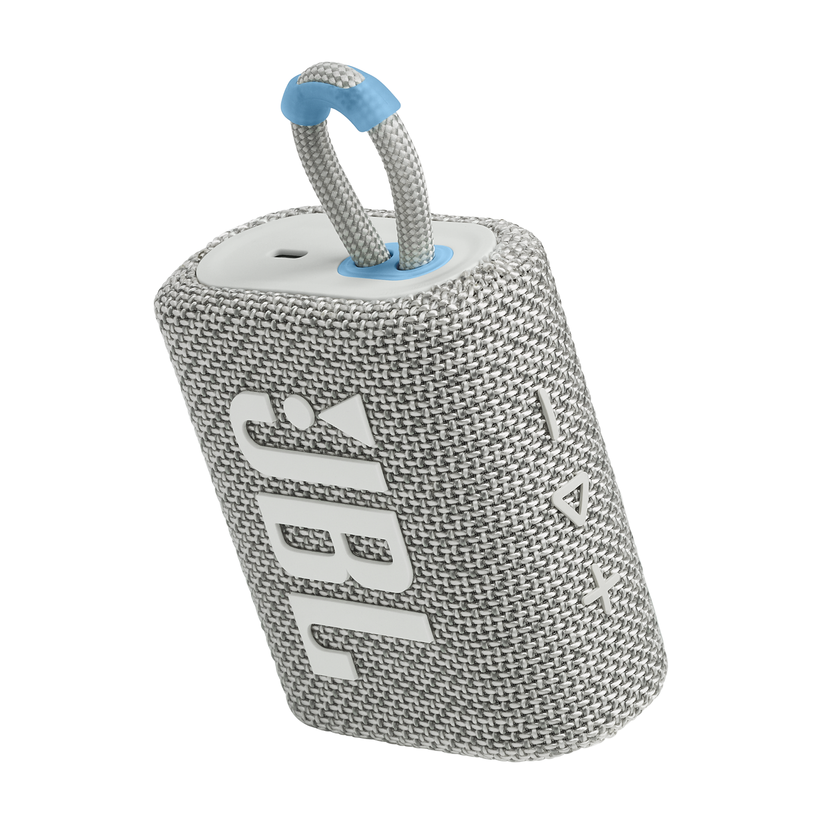 JBL Go 3 Eco - White - Ultra-portable Waterproof Speaker - Detailshot 2
