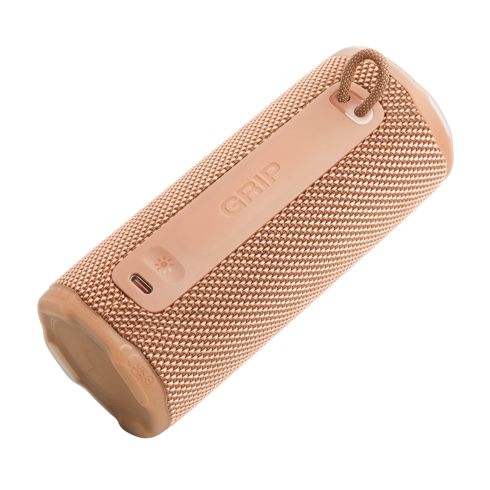 JBL Grip - Orange - Compact Bluetooth speaker with bold JBL Pro Sound and ambient light - Detailshot 2