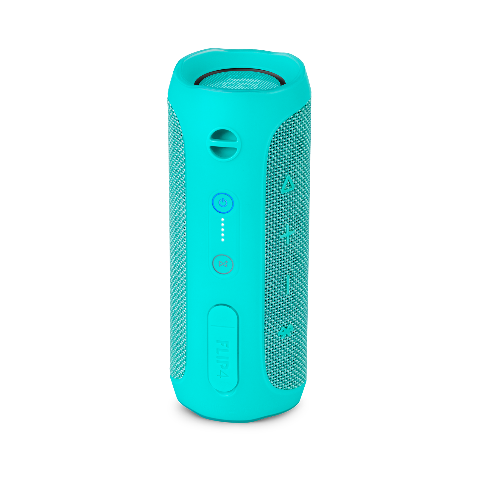 JBL Flip 4 - Teal - A full-featured waterproof portable Bluetooth speaker with surprisingly powerful sound. - Back