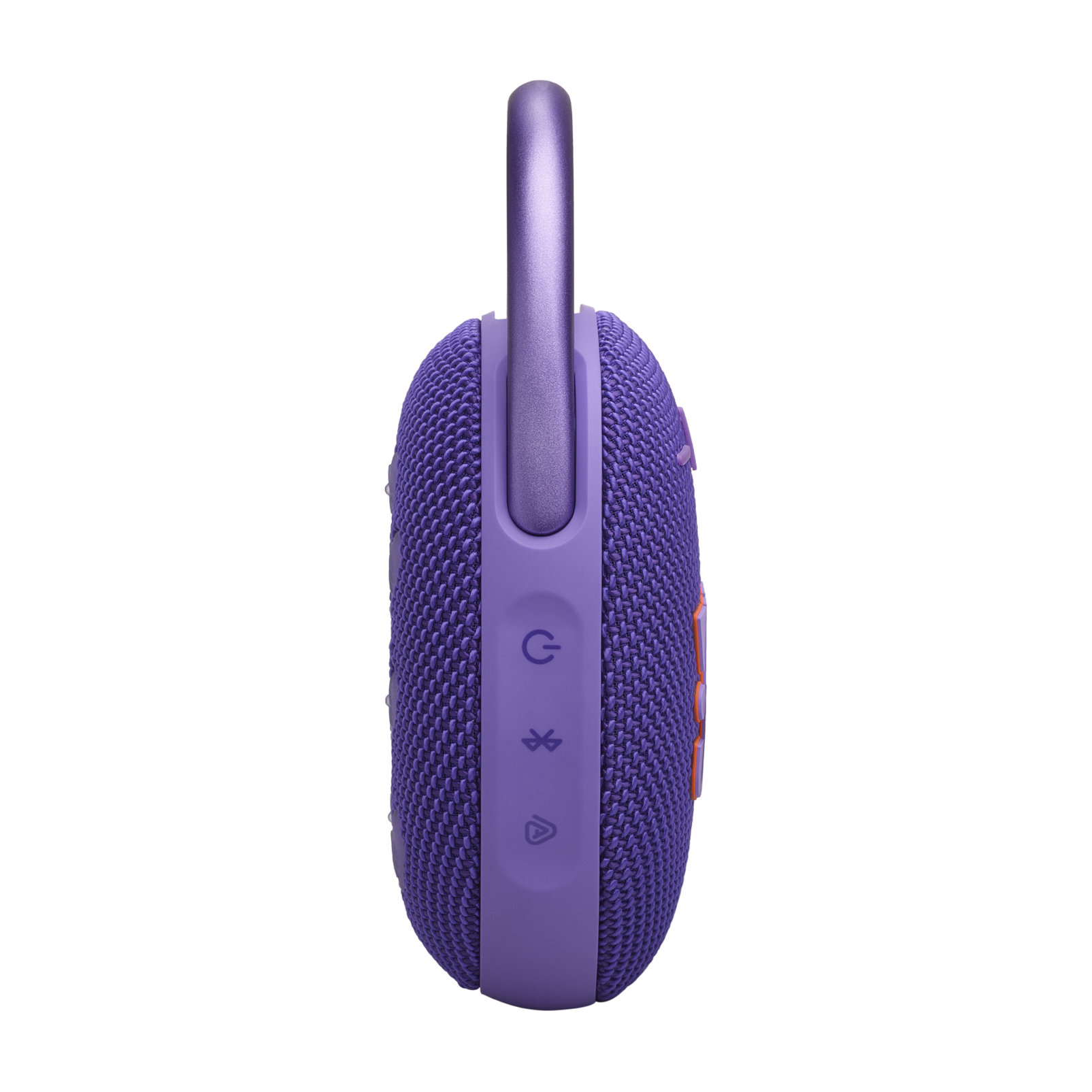 JBL Clip 5 - Purple - Ultra-portable waterproof speaker - Left