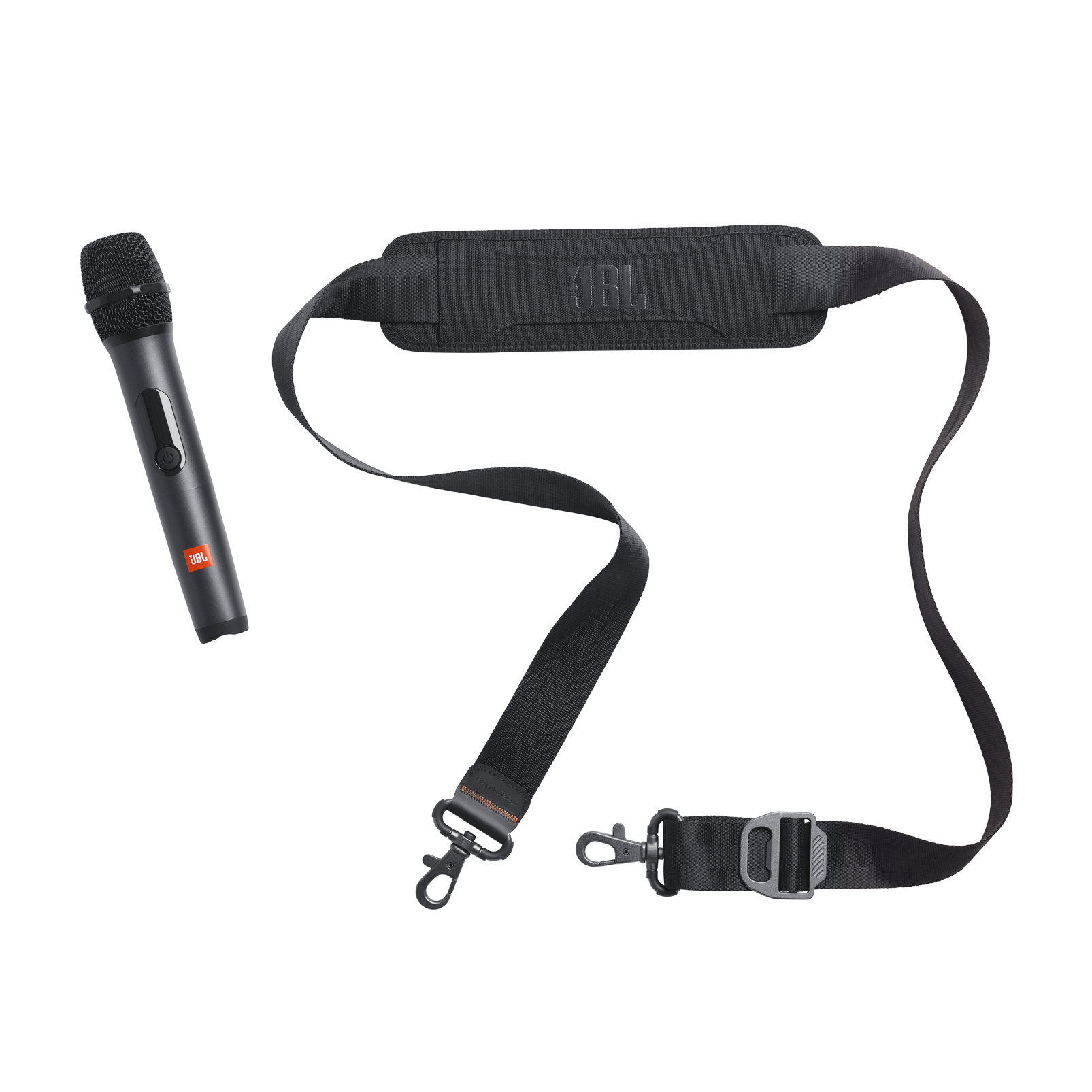 JBL PartyBox On-the-Go Essential - Black - Portable party speaker with built-in lights and wireless mic - Detailshot 1