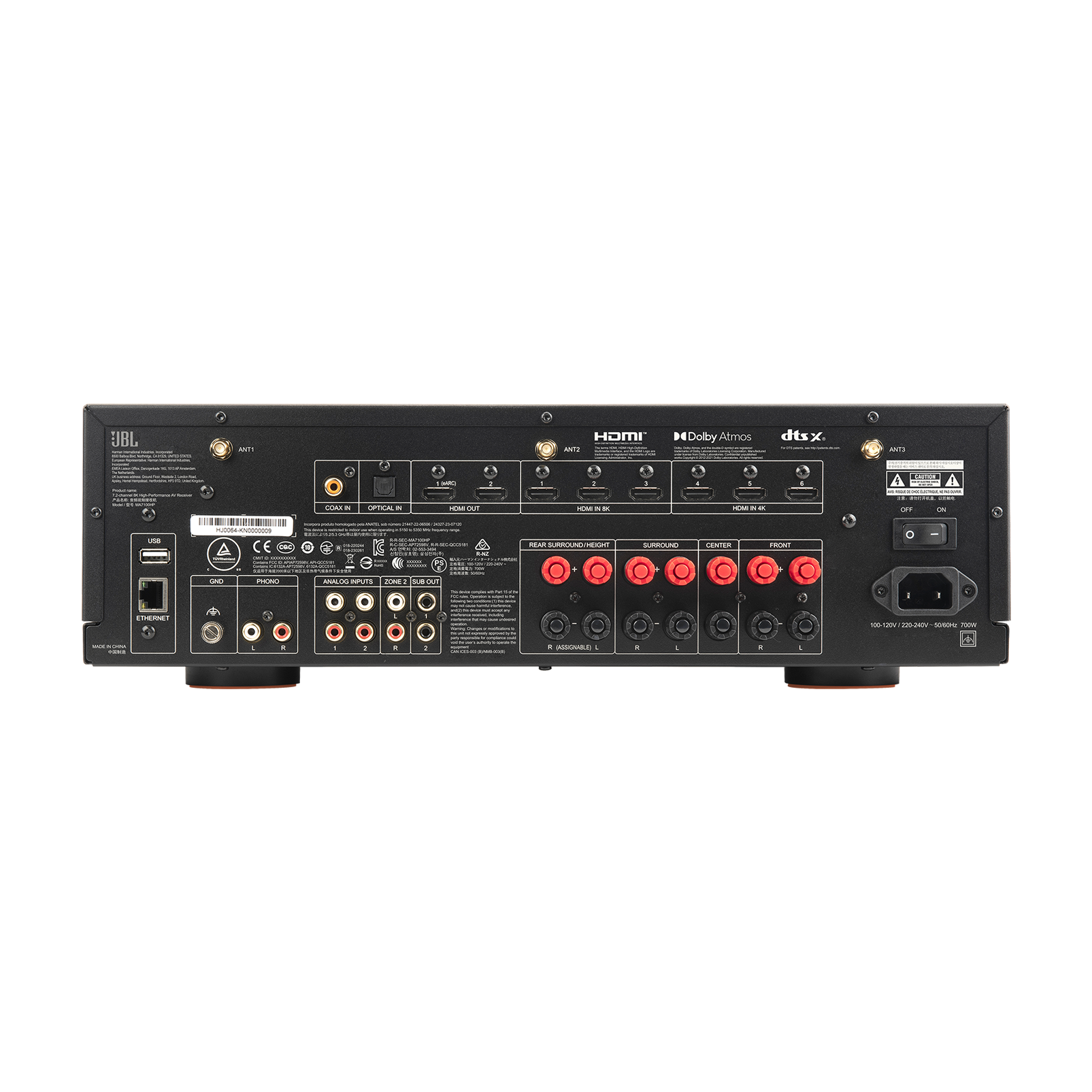 MA7100HP - White - 7.2-channel 8K High Performance AV Receiver - Detailshot 4
