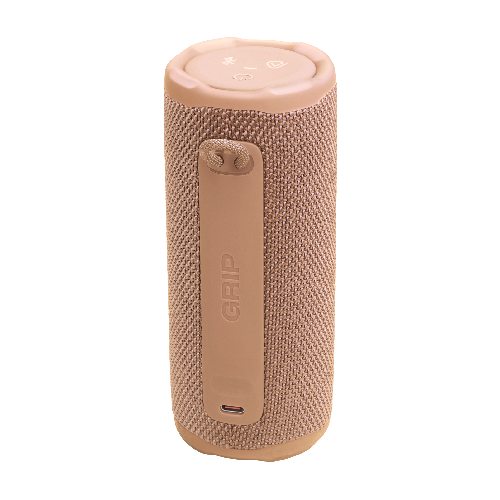 JBL Grip - Orange - Compact Bluetooth speaker with bold JBL Pro Sound and ambient light - Back