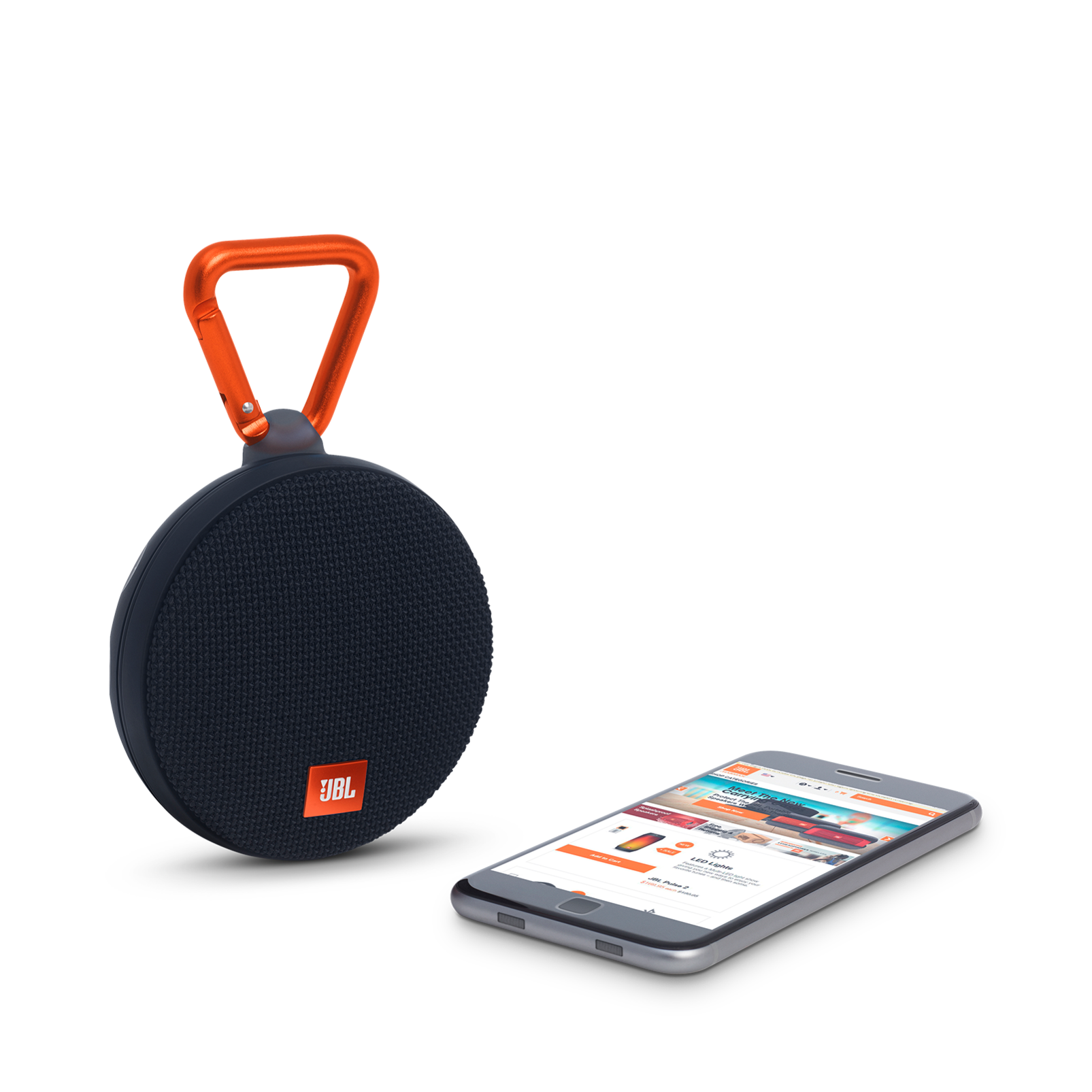 JBL Clip 2 - Black - Portable Bluetooth speaker - Detailshot 1