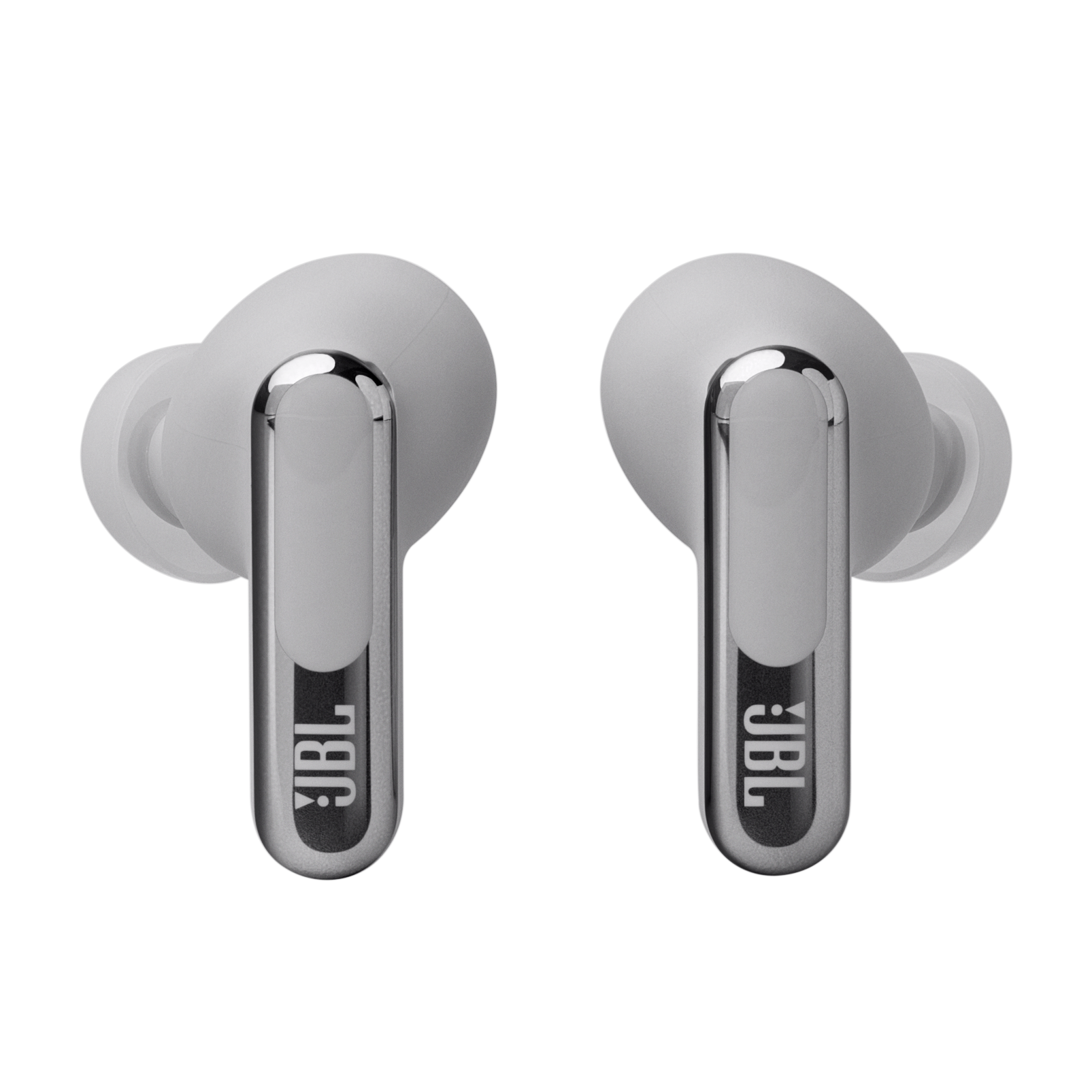 JBL Live Beam 3 - Silver - True wireless noise-cancelling closed-stick earbuds - Left
