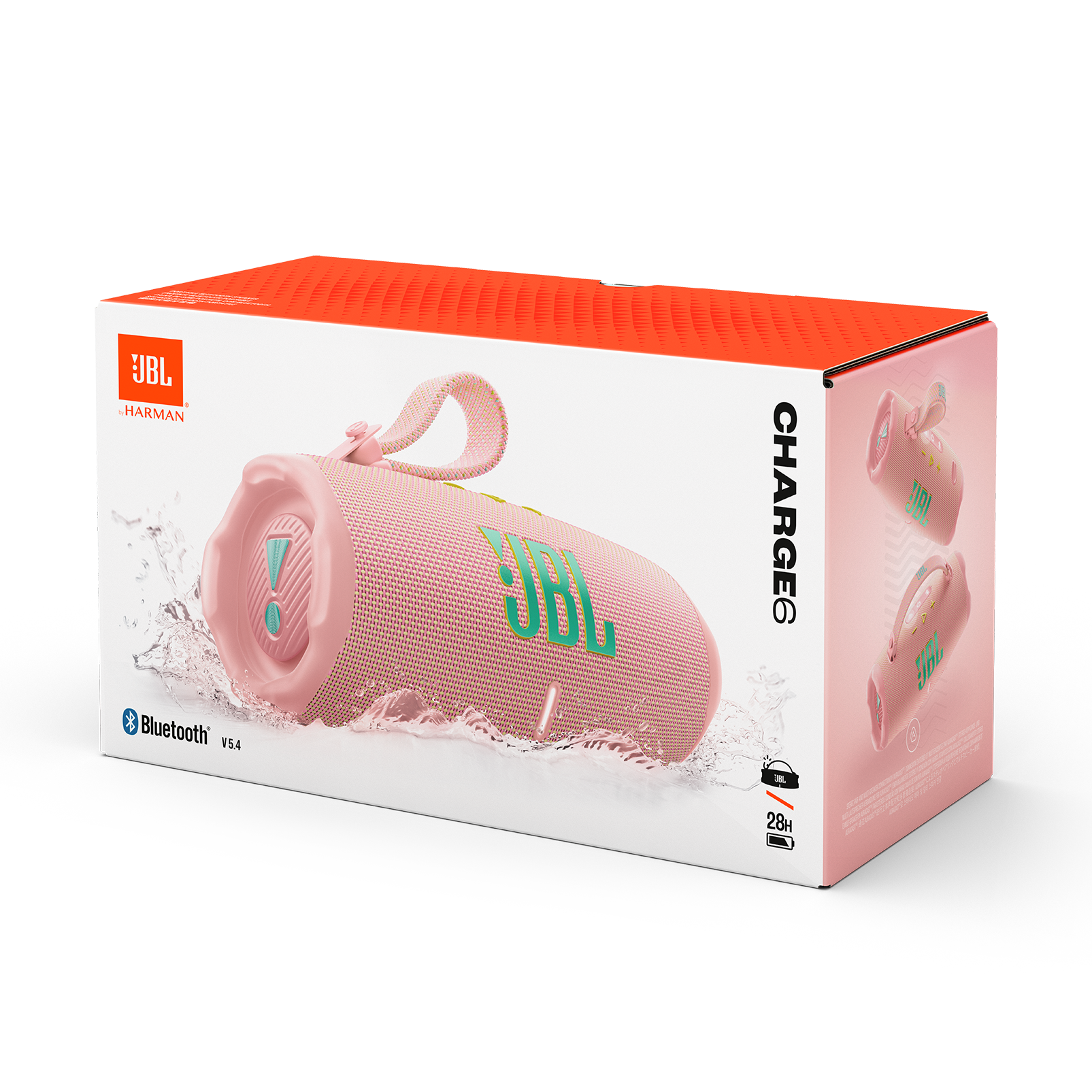 JBL Charge 6 - Pink - Portable waterproof and drop-proof Bluetooth speaker - Detailshot 4