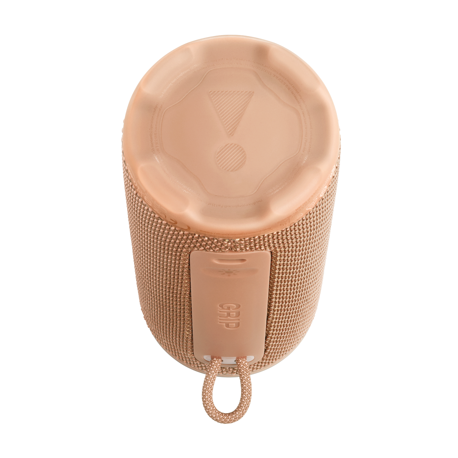 JBL Grip - Orange - Compact Bluetooth speaker with bold JBL Pro Sound and ambient light - Bottom