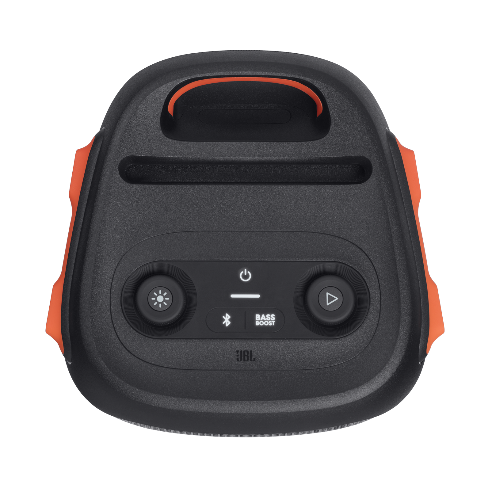 JBL Partybox 110 - Black - Portable party speaker with 160W powerful sound, built-in lights and splashproof design. - Top