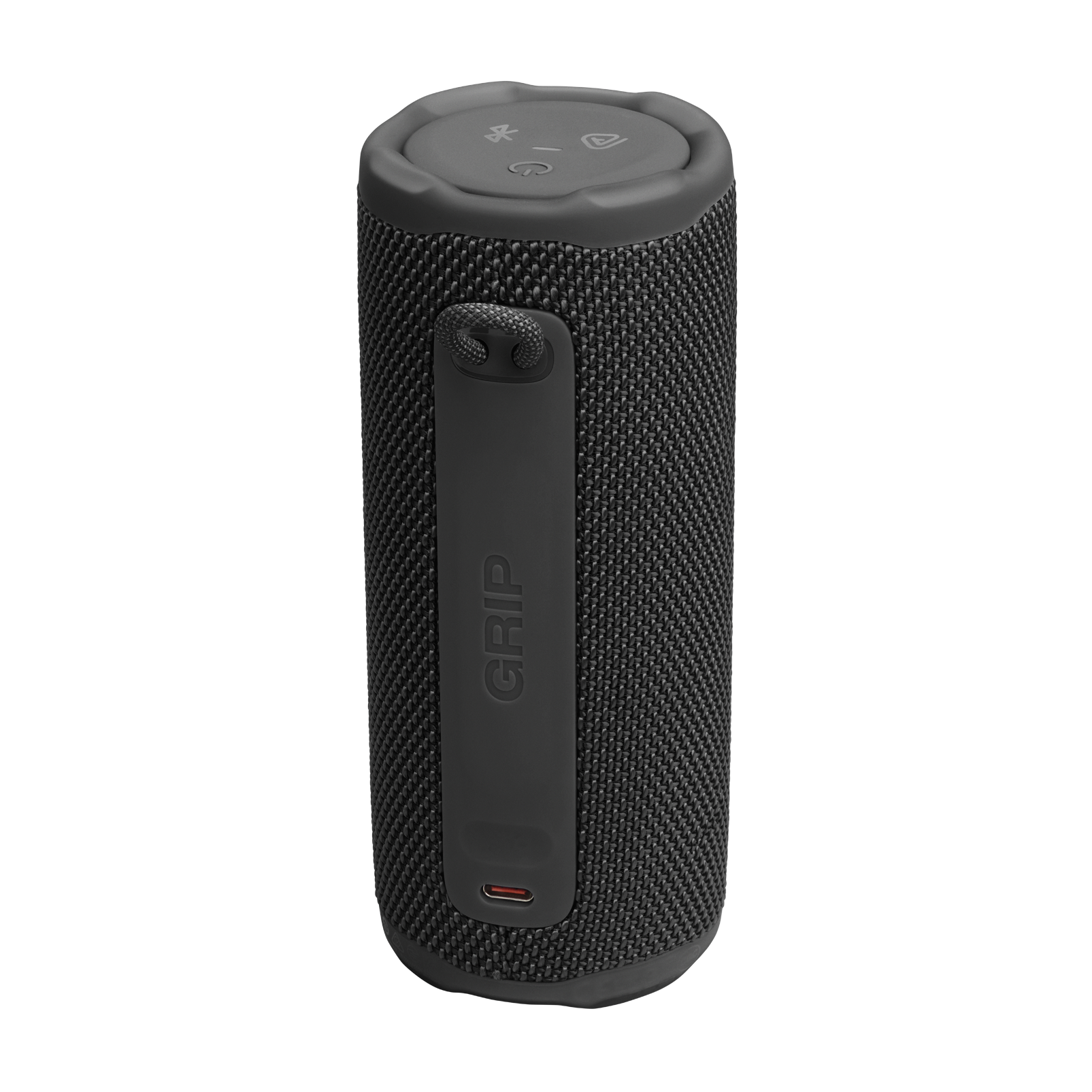 JBL Grip - Black - Compact Bluetooth speaker with bold JBL Pro Sound and ambient light - Back